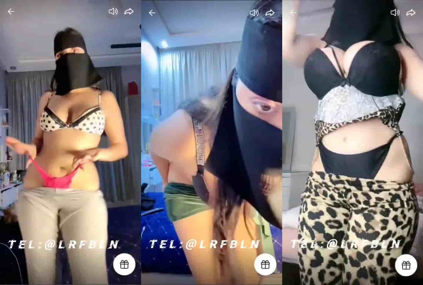زانية خليجية تهز بزازها و طيزها و تفرك كسها بشرمطة فيديو نار